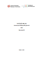 Yeni kitablar 2013 (№3): annotasiyalı biblioqrafik göstərici